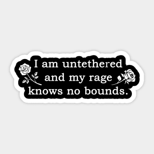 i am untethered Sticker